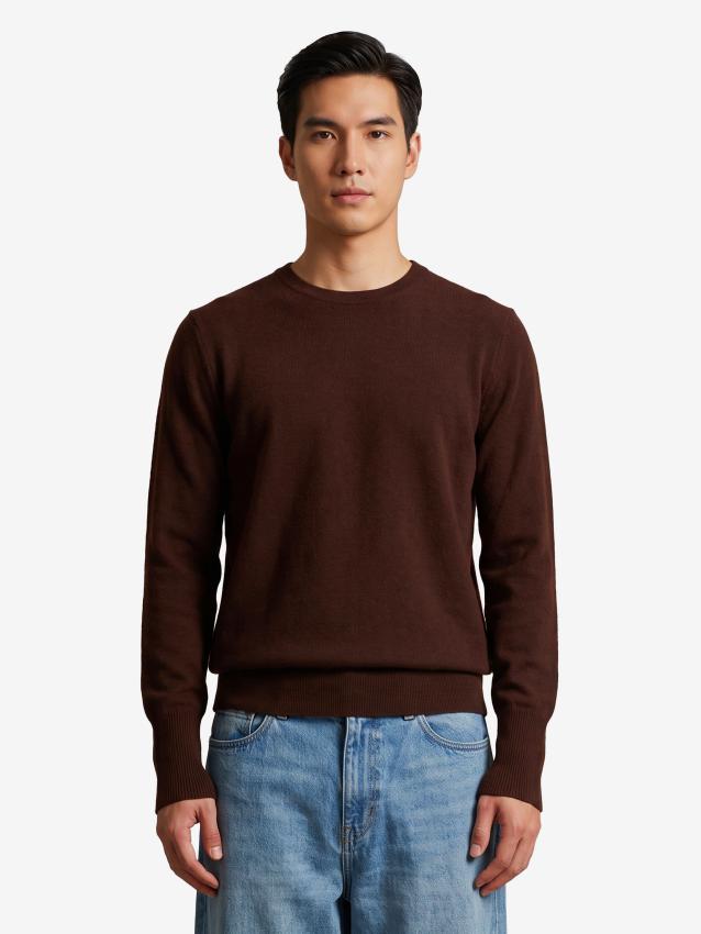 BALLANTYNE - Maglione girocollo Tabacco
