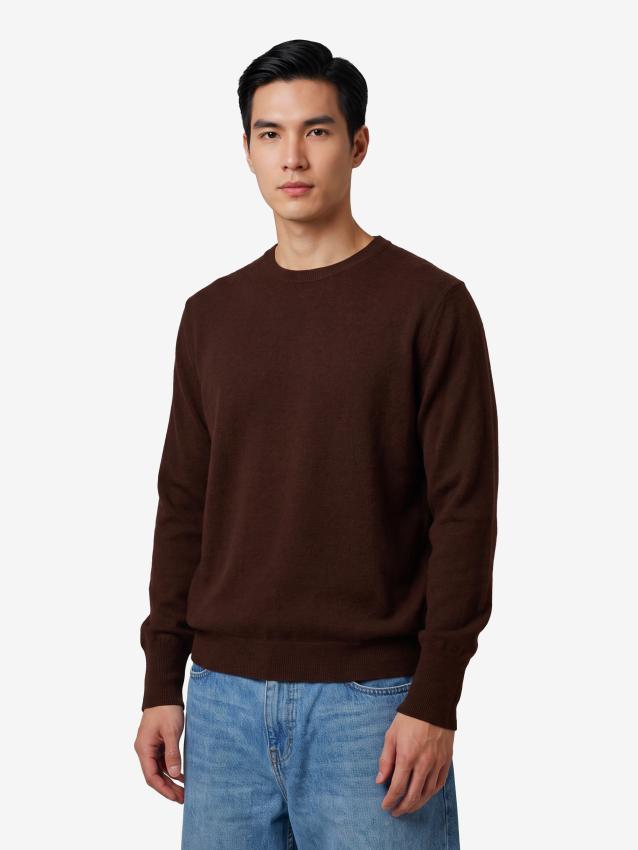 BALLANTYNE - Maglione girocollo Tabacco