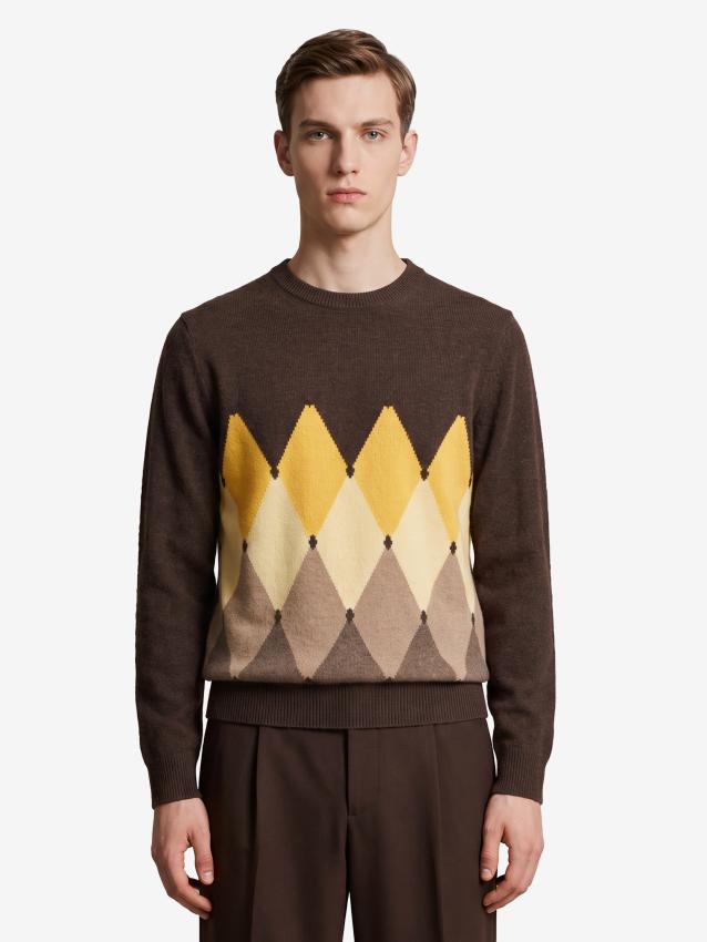 BALLANTYNE - Maglione Diamond girocollo in cashmere