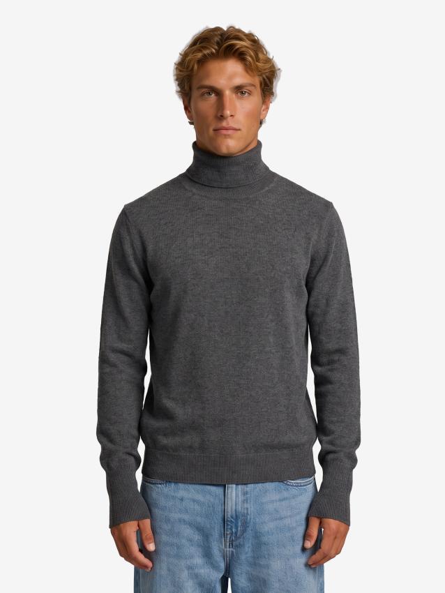 BALLANTYNE - Dolcevita in cashmere grigio Derby