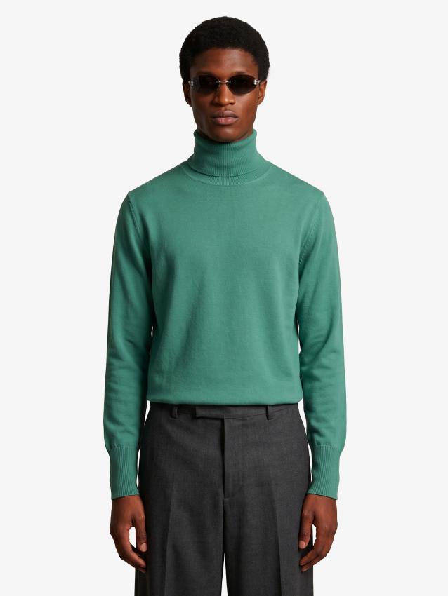 BALLANTYNE - Dolcevita in cashmere verde Zephir