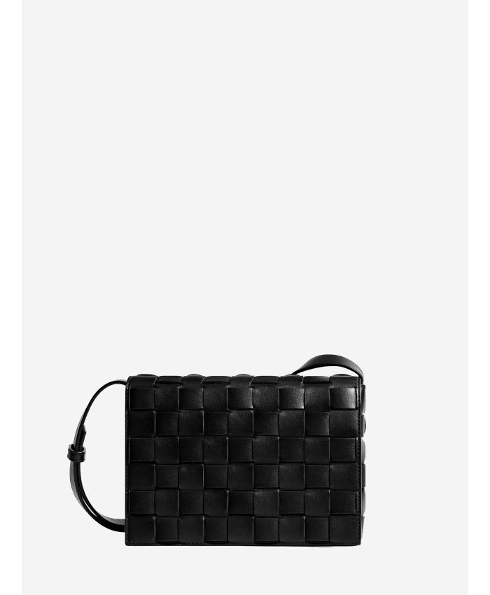 BOTTEGA VENETA - Borsa messenger Orto nero