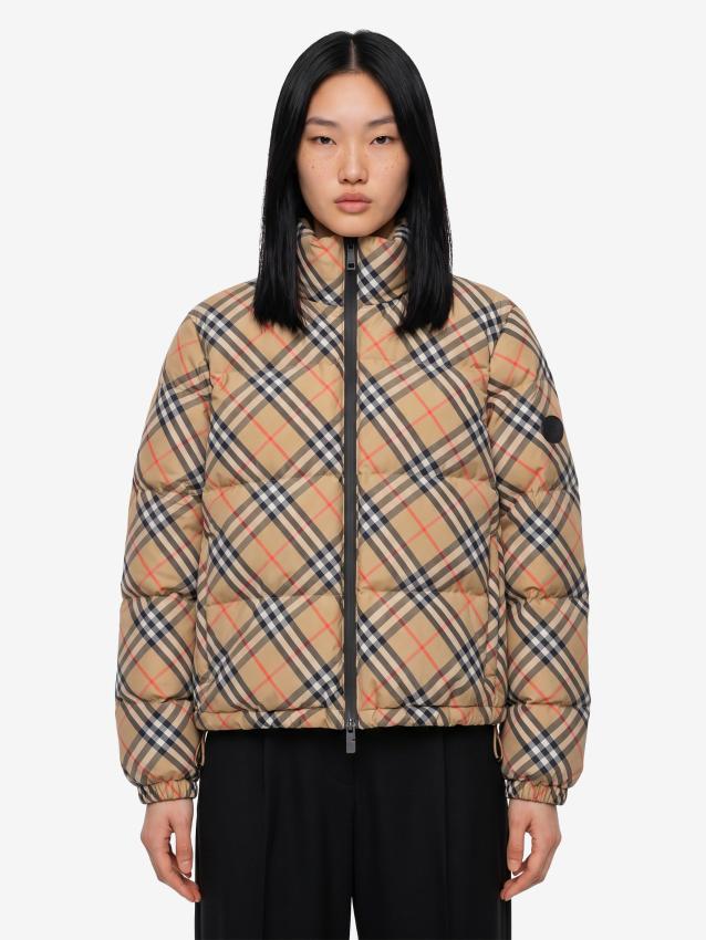BURBERRY - Ambleside Check puffer jacket