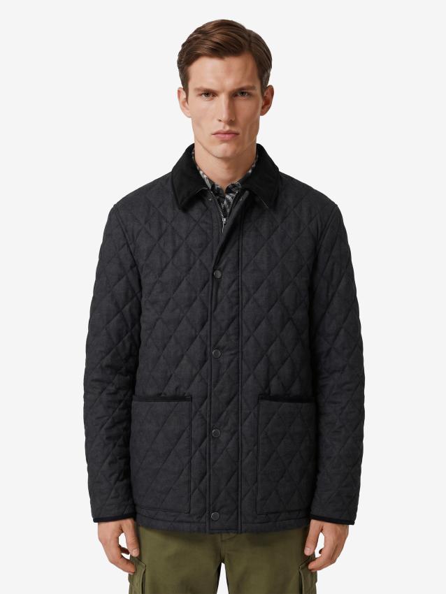 BURBERRY - Giubbino Haddington in nylon trapuntato