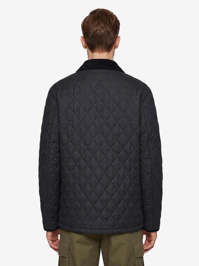 BURBERRY - Giubbino Haddington in nylon trapuntato