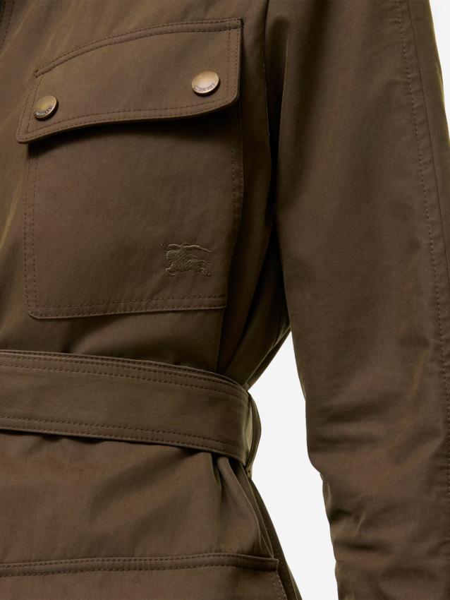 BURBERRY - Giacca da safari in gabardine