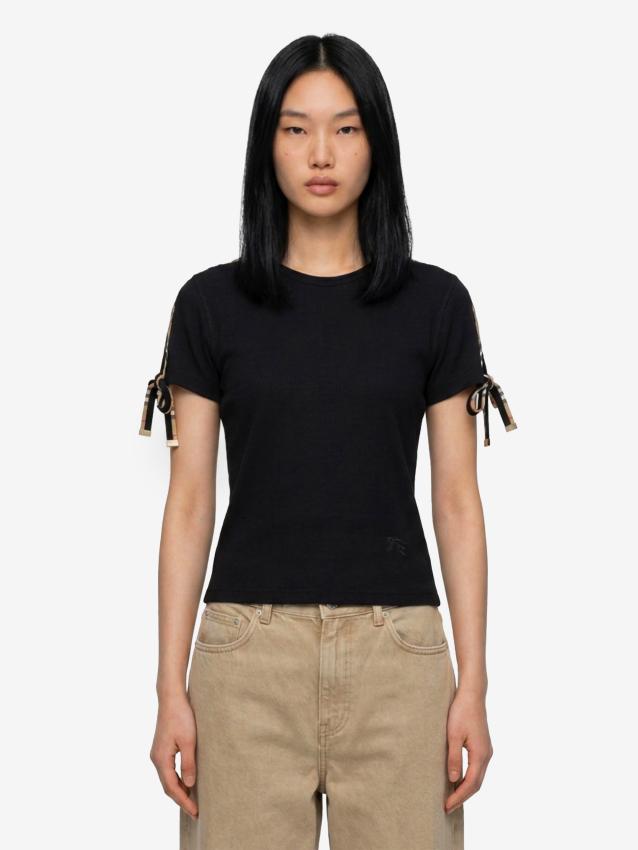 BURBERRY - T-shirt Taisie nera