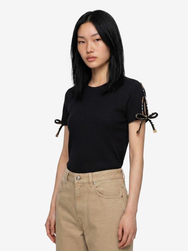 BURBERRY - T-shirt Taisie nera