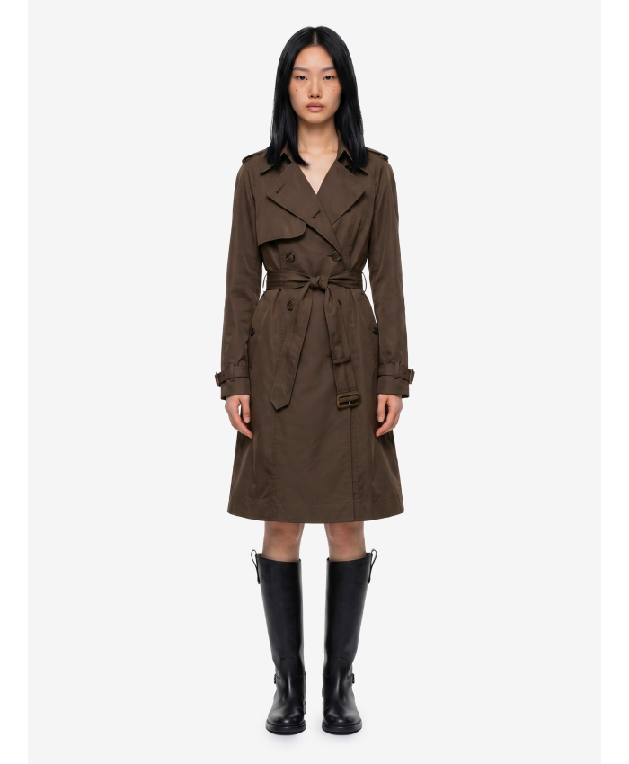 BURBERRY - Long Pembury trench coat in gabardine