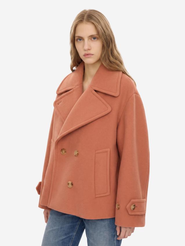 CHLOE - Cappotto corto oversize in lana