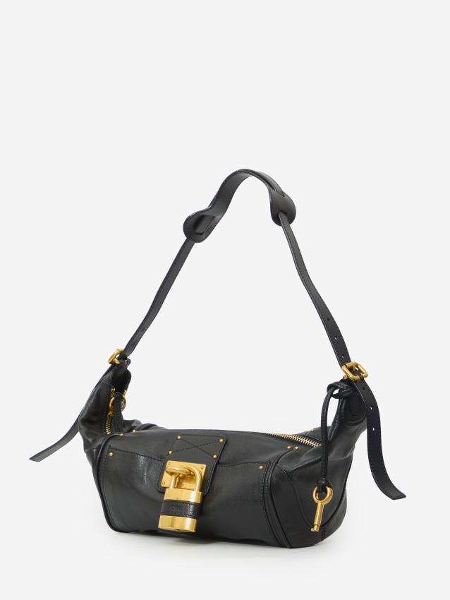 CHLOE - Borsa a tracolla Paddington in pelle granata