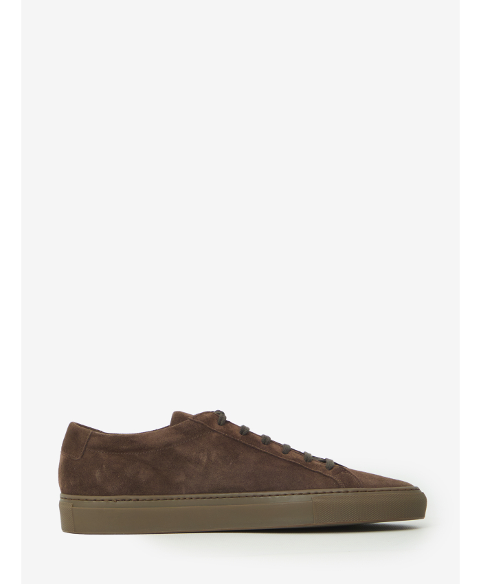 COMMON PROJECTS - Dark brown suede Achilles Premium sneakers