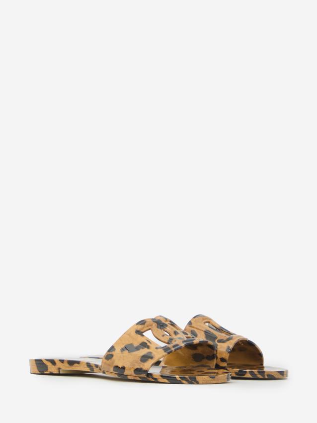 DOLCE&GABBANA - Slide beachwear leo