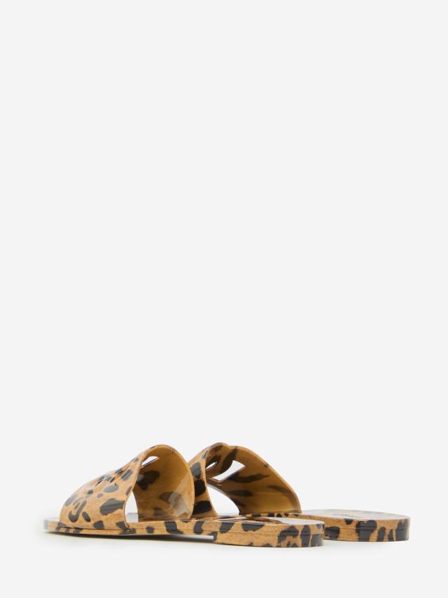 DOLCE&GABBANA - Slide beachwear leo