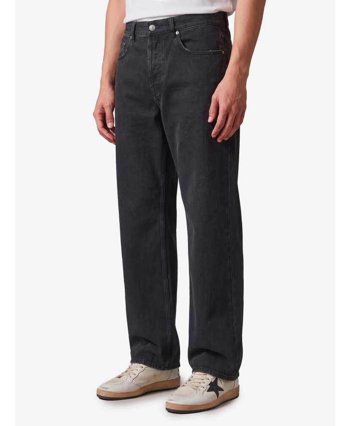 GOLDEN GOOSE - Jeans nero effetto vintage