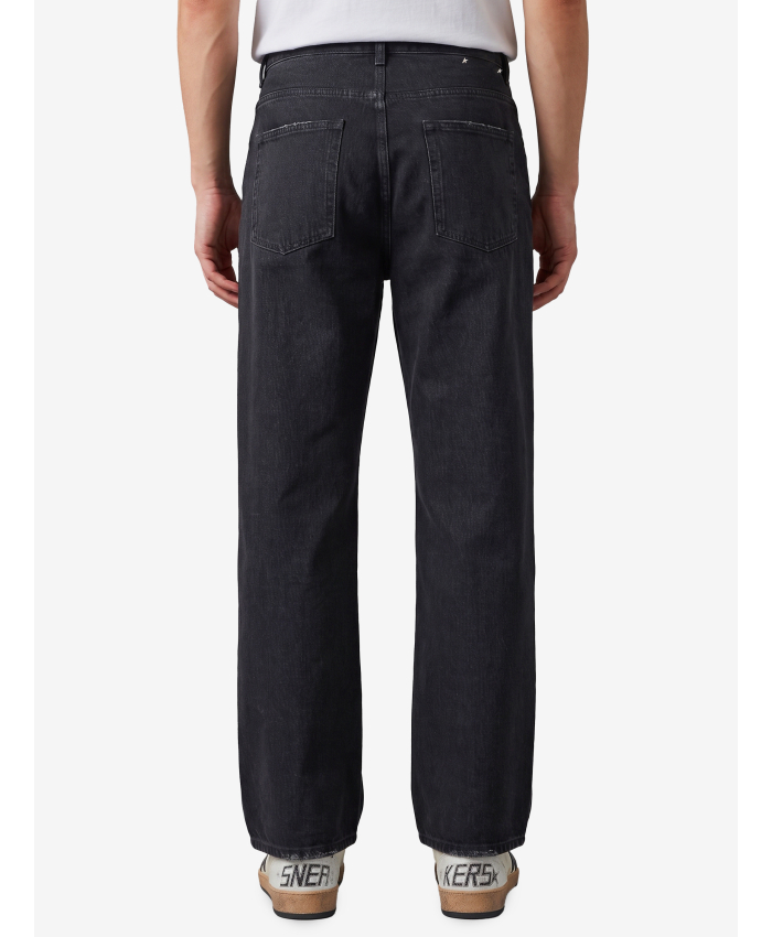 GOLDEN GOOSE - Jeans nero effetto vintage