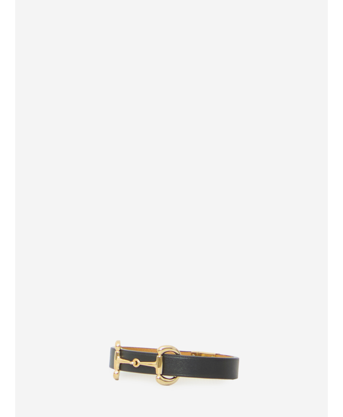 GUCCI - Bracciale in pelle con Morsetto