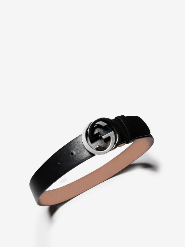 GUCCI - Cintura larga con fibbia Incrocio GG