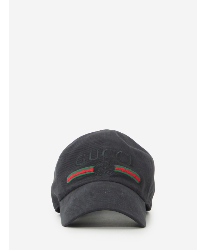 GUCCI - Cappello da baseball in cotone con ricamo
