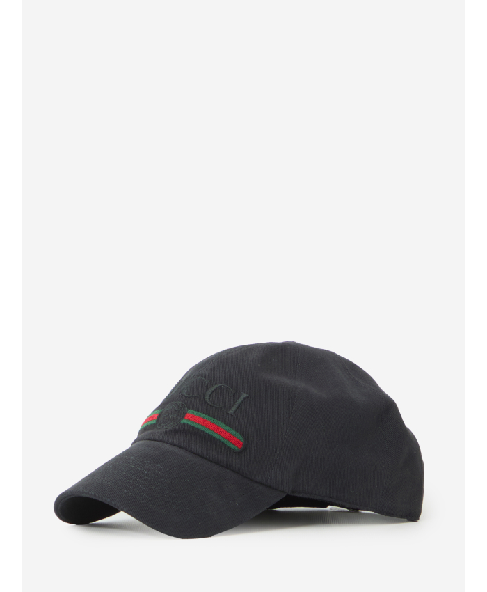 GUCCI - Cappello da baseball in cotone con ricamo