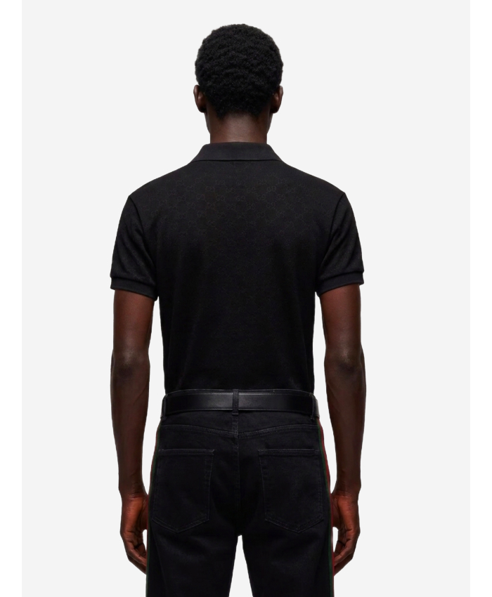 GUCCI - Polo in jersey tecnico GG jacquard