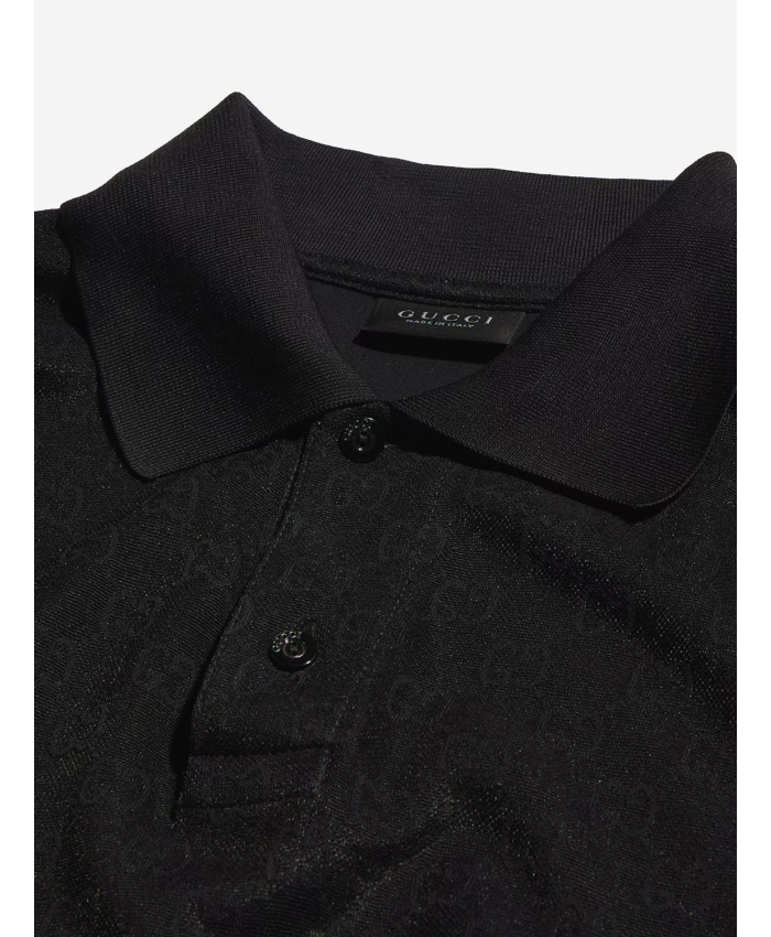GUCCI - Polo in jersey tecnico GG jacquard