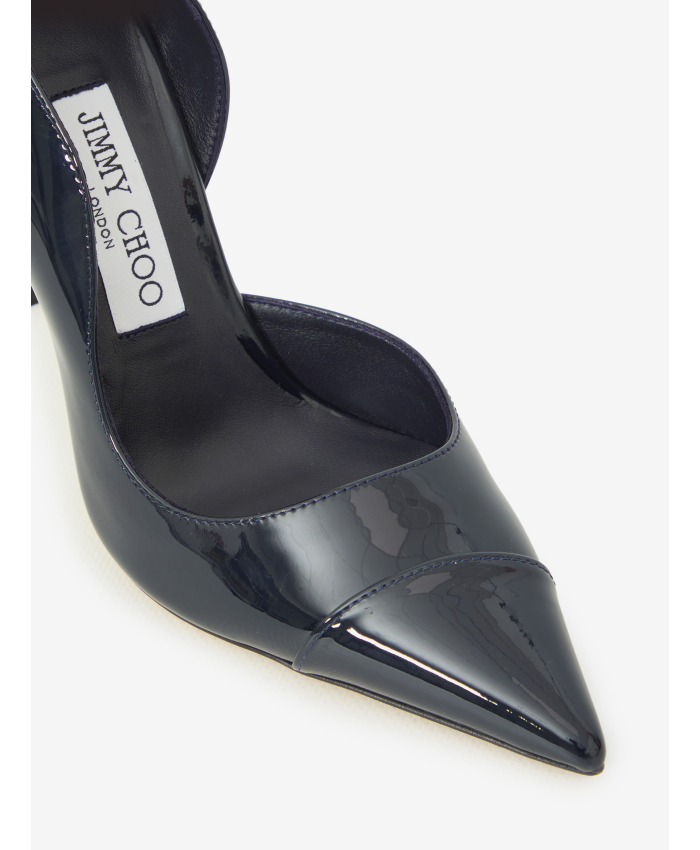 JIMMY CHOO - Décolleté Brigitte 100 blu marine