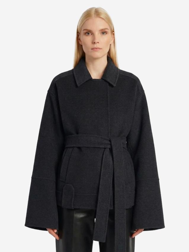 KHAITE - Alder Charcoal coat