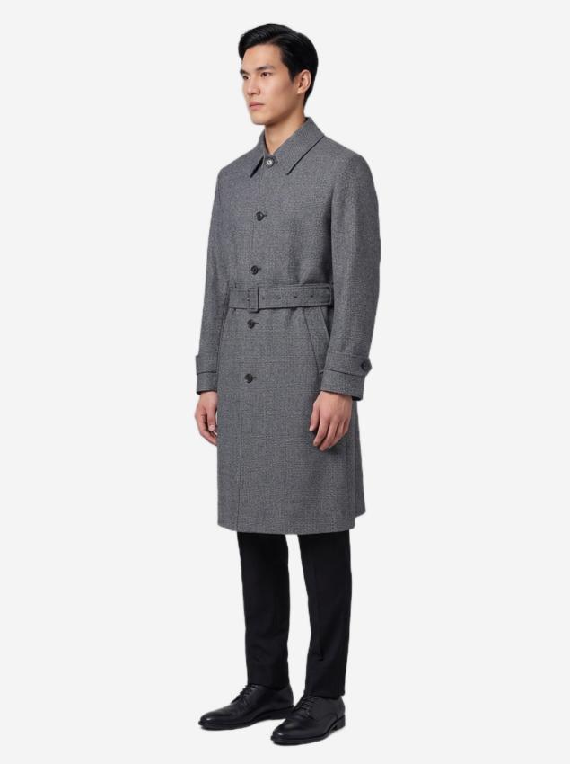 LARDINI - Single-breasted virgin wool coat