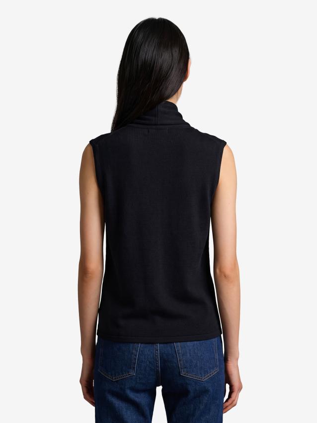 LEMAIRE - Cardigan asimmetrico senza maniche