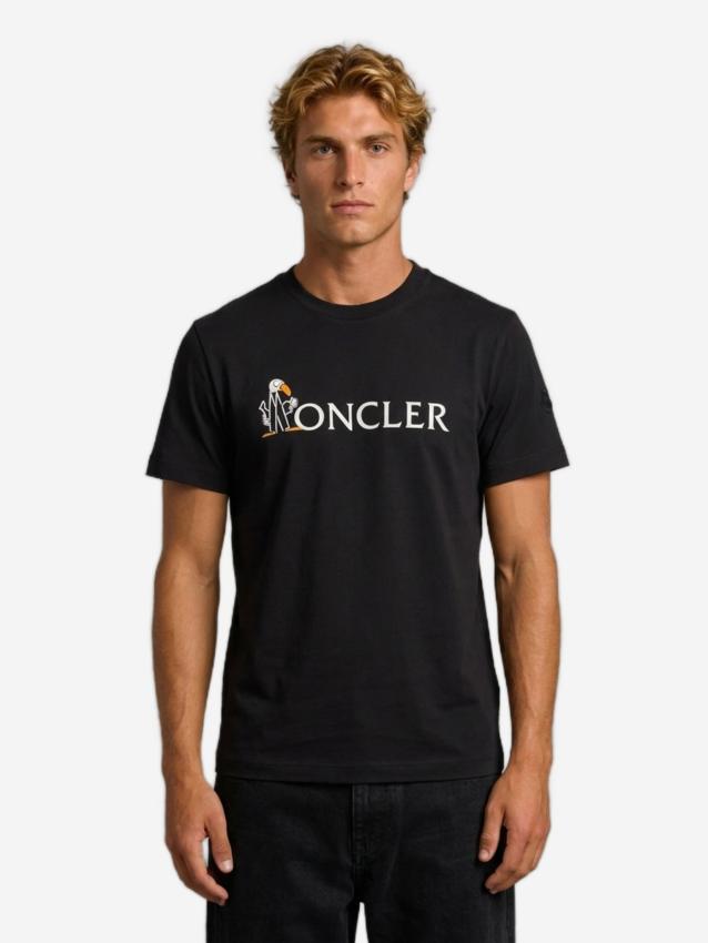 MONCLER - T-shirt Mon Duck in cotone