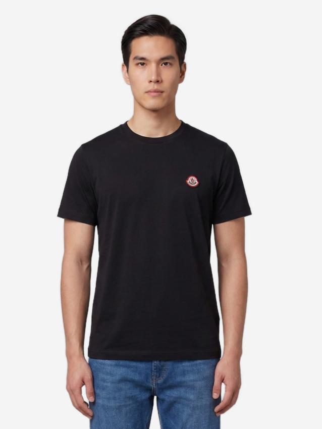 MONCLER - T-shirt in jersey di cotone con logo