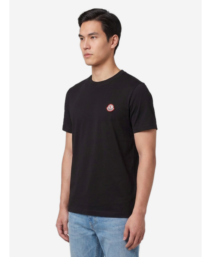 MONCLER - T-shirt in jersey di cotone con logo