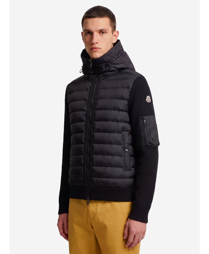 MONCLER - Cardigan imbottito con zip