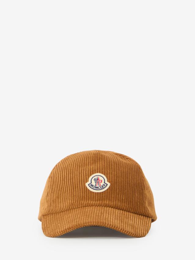 MONCLER - Camel baseball cap