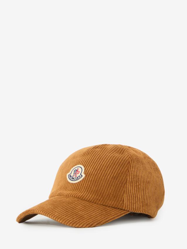 MONCLER - Camel baseball cap