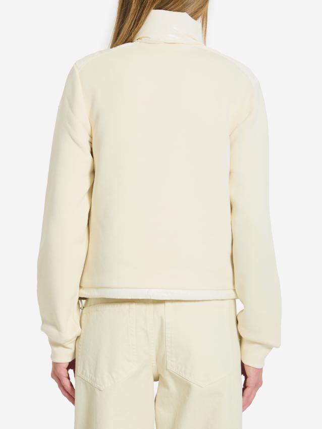 MONCLER - Felpa con zip in cotone