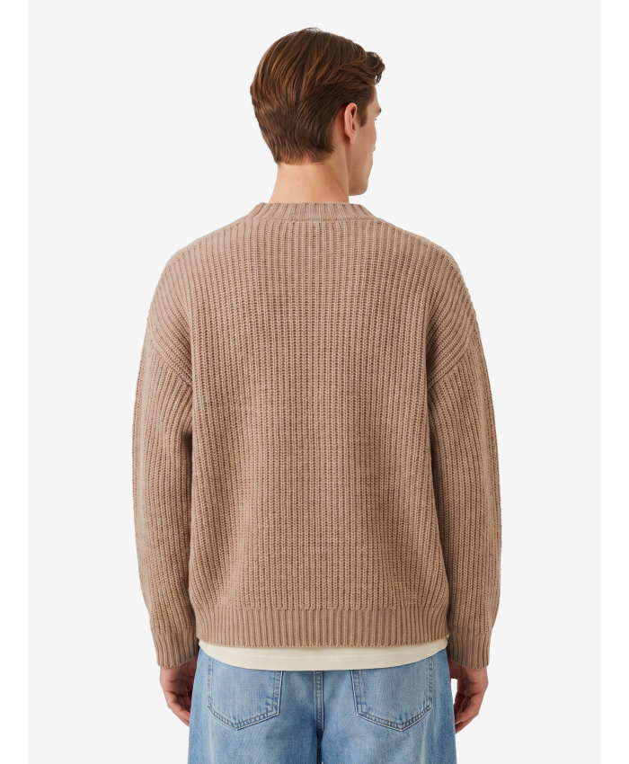 ROBERTO COLLINA - Cardigan over in lana corda