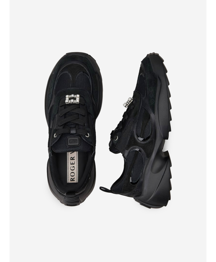ROGER VIVIER - Sneakers Viv' on the Run in pelle e tessuto