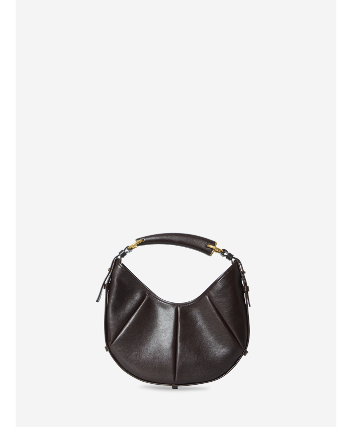 SAINT LAURENT - Borsa Mombasa piccola marrone scuro