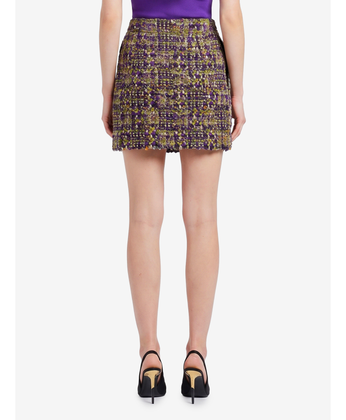 SAINT LAURENT - Gonna mini in tweed