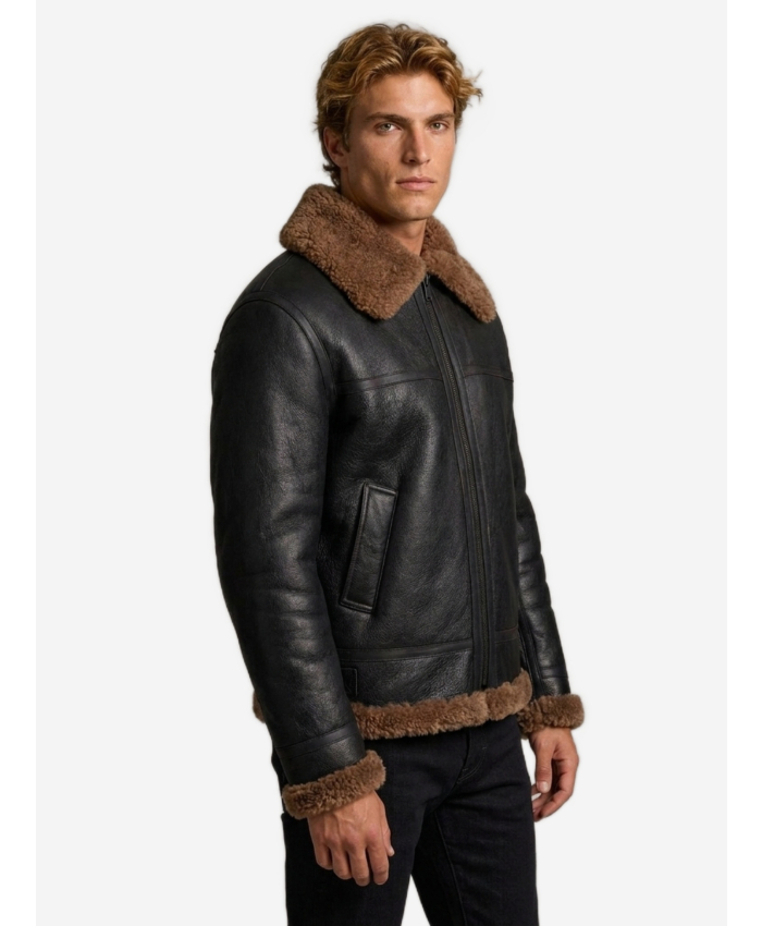 SAINT LAURENT - Giubbotto biker montone