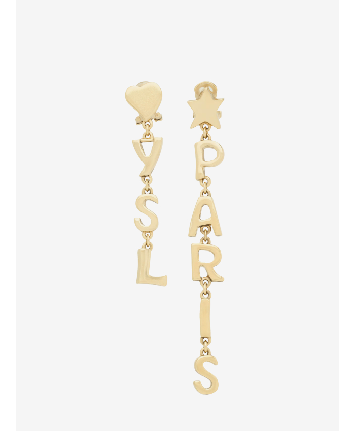SAINT LAURENT - YSL Paris drop earrings in metal