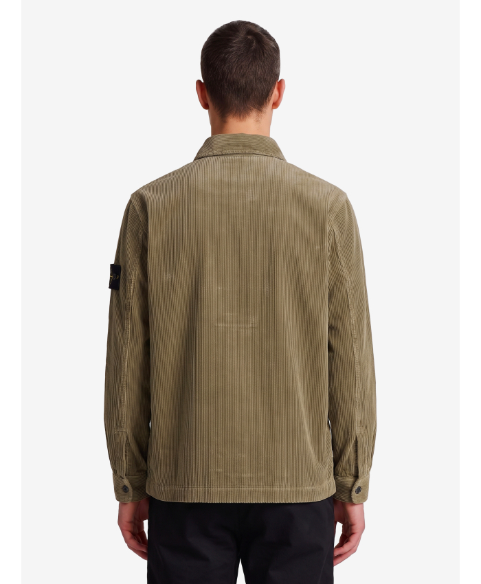 STONE ISLAND - Overshirt in corduroy di cotone