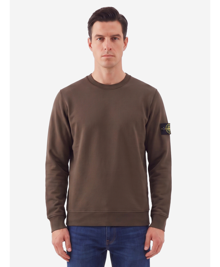 STONE ISLAND - Felpa girocollo in jersey