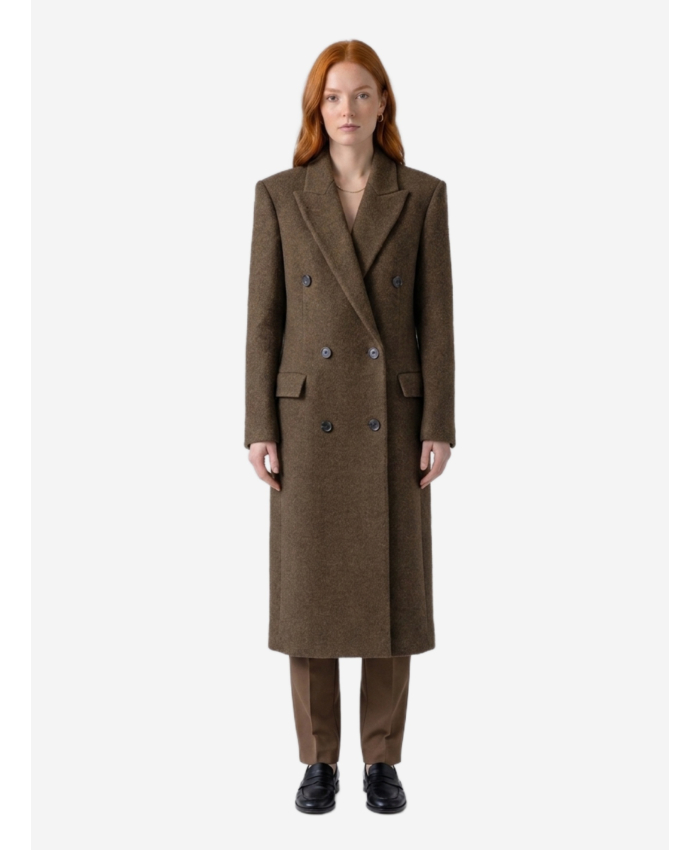 THE ROW - Cappotto Bamira marrone melange
