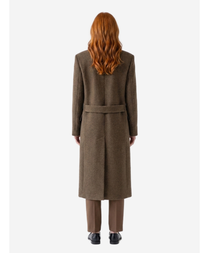 THE ROW - Cappotto Bamira marrone melange