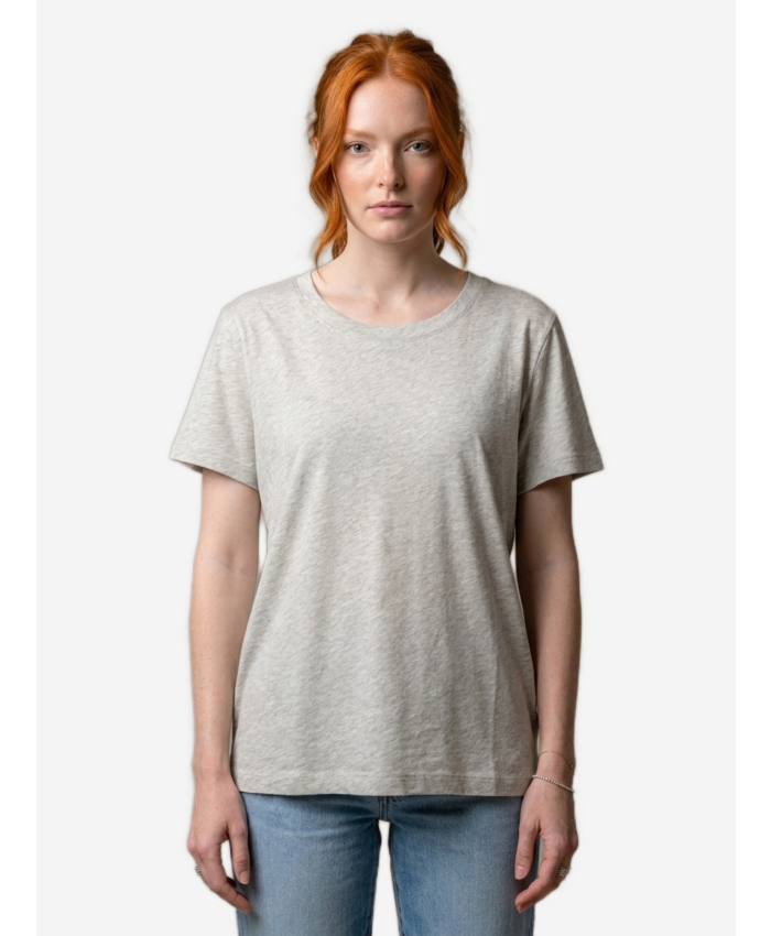 THE ROW - T-shirt Dera grigio chiaro melange