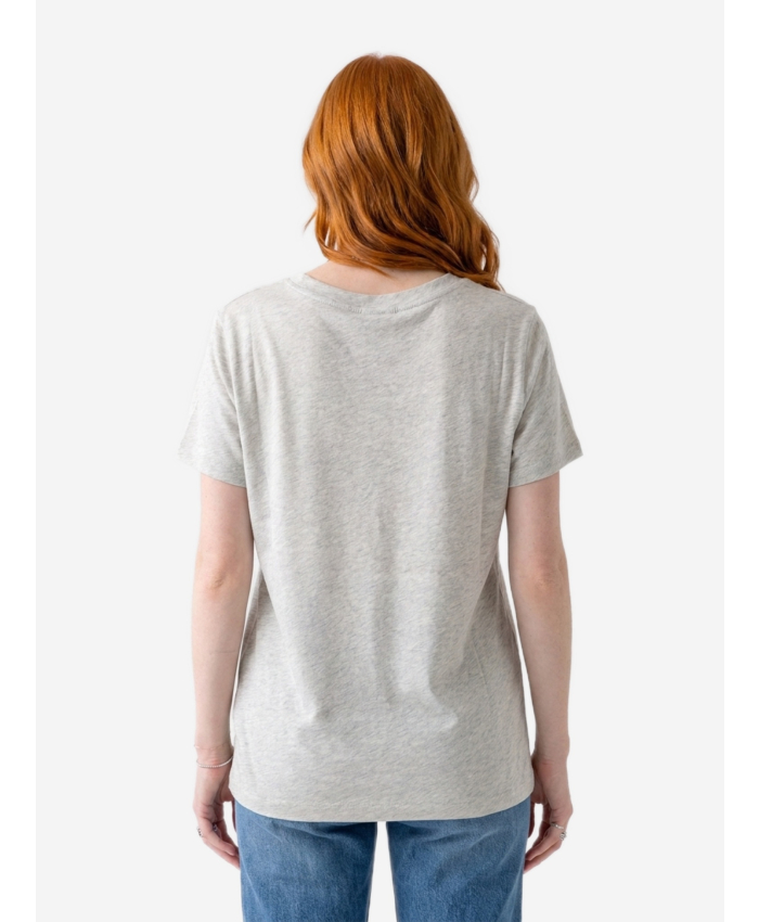 THE ROW - T-shirt Dera grigio chiaro melange