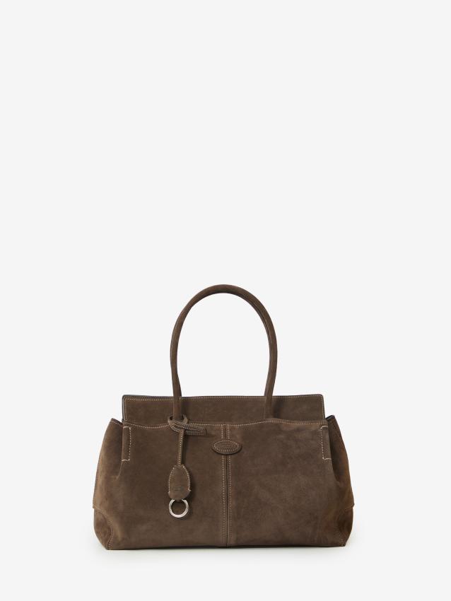TOD'S - Borsa shopping in pelle scamosciata